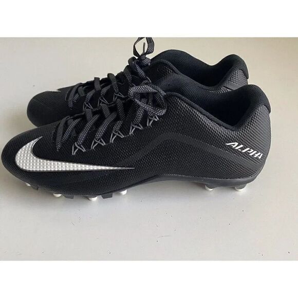 Nike Men's SIZE 15 Alpha Pro 2 TD Black Football Cleats 719930-010 - Picture 6 of 11